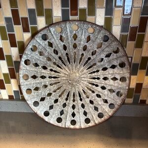round medallion metal wall art